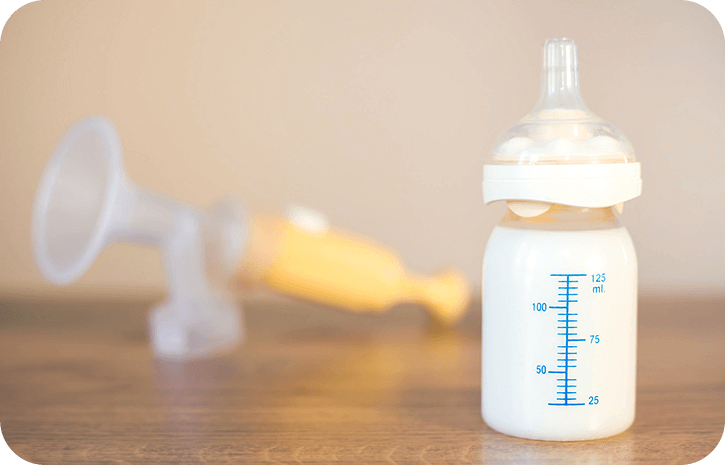 Babyflasche ist gefüllt |Babyservice