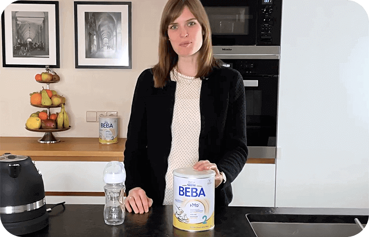 Fläschchen zubereiten mit BEBA | Babyservice